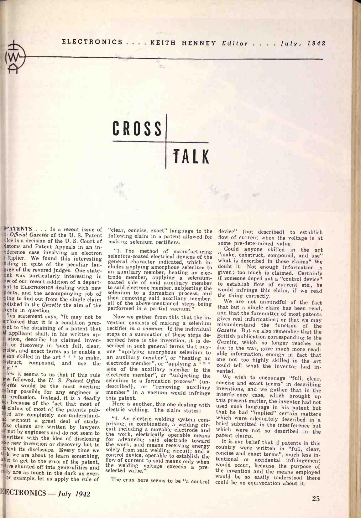 Electronics-1942-07 by Unknown