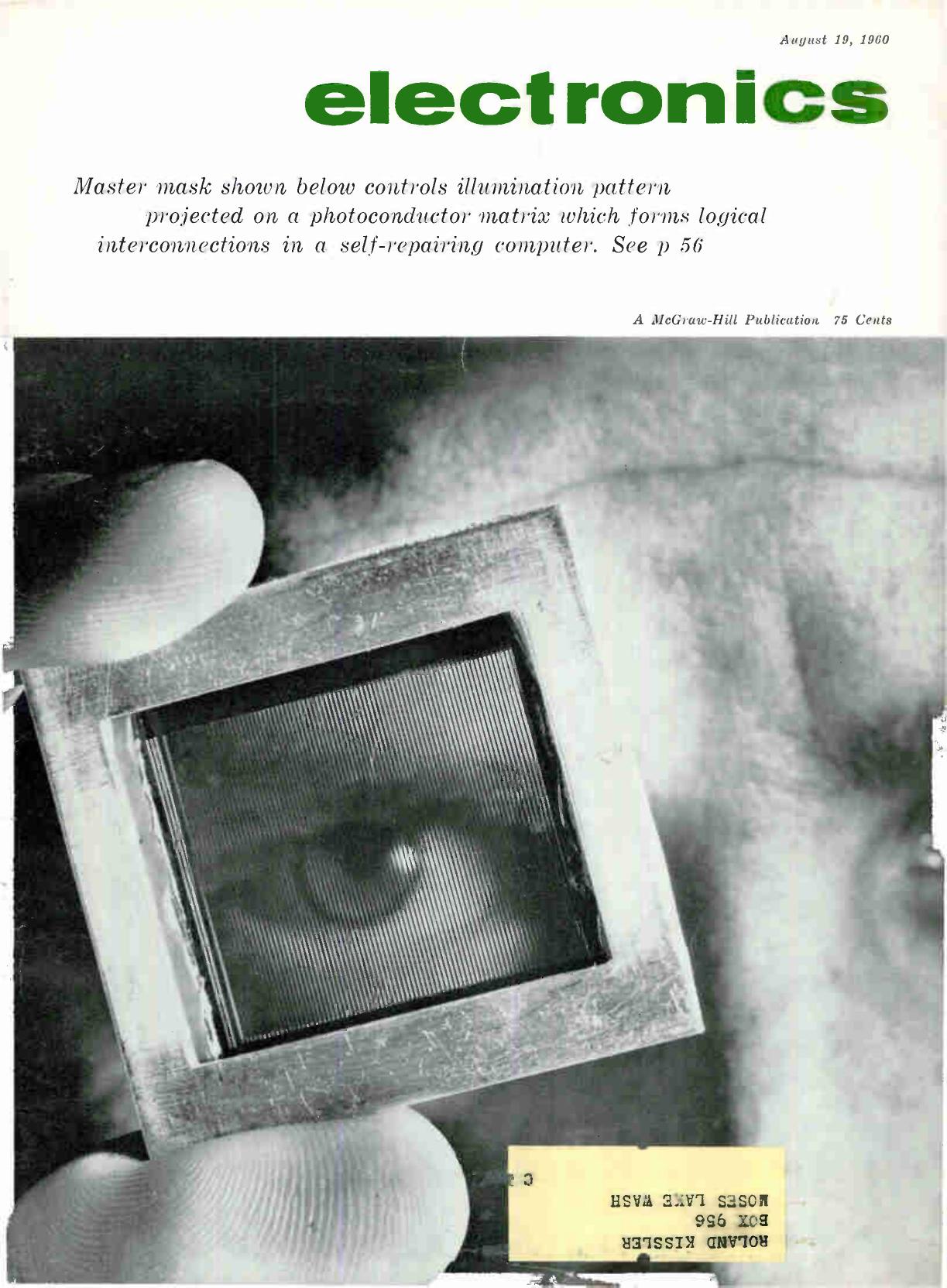Electronics-1960-08-19 by Unknown