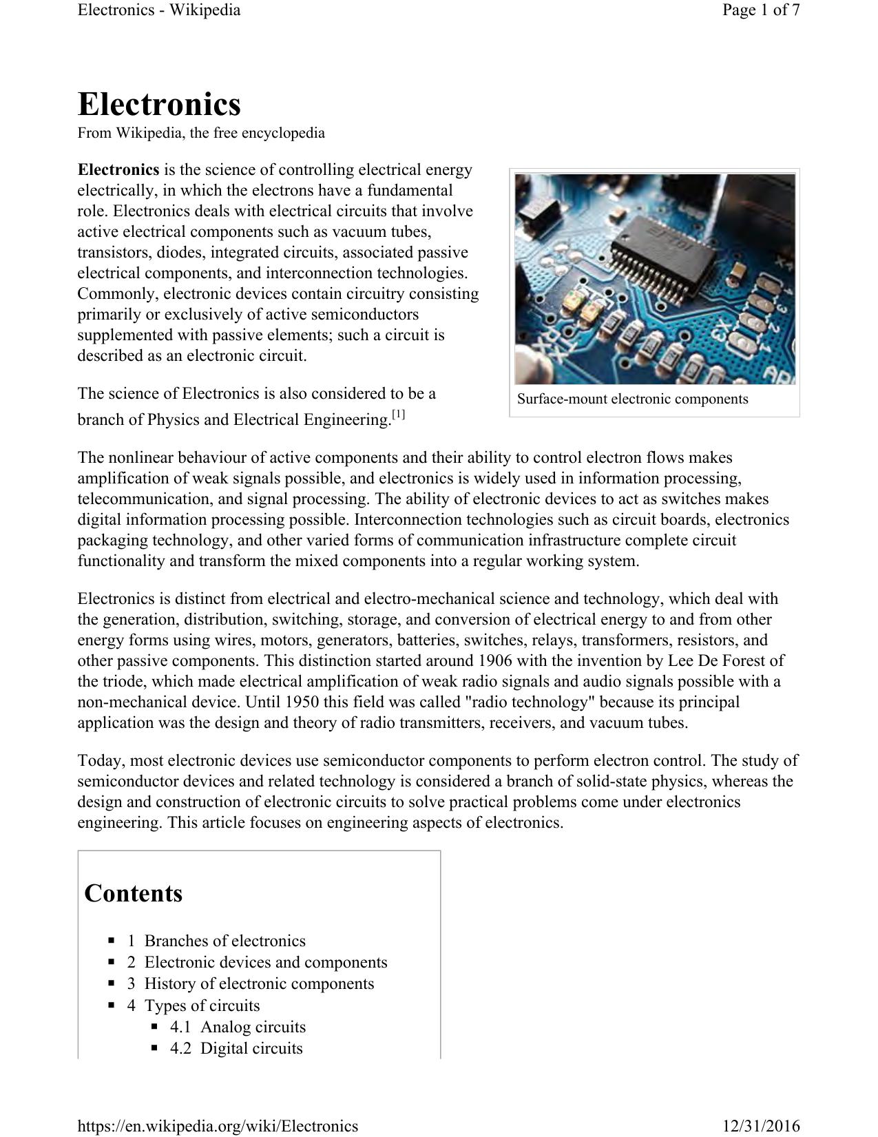 Electronics-2016 by Unknown