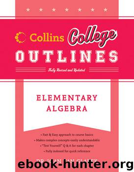 Elementary Algebra by Joan Van Glabek