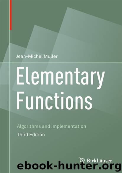Elementary Functions by Jean-Michel Muller