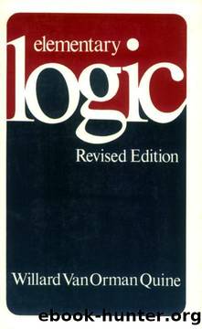 Elementary Logic: Revised Edition by W. V. Quine