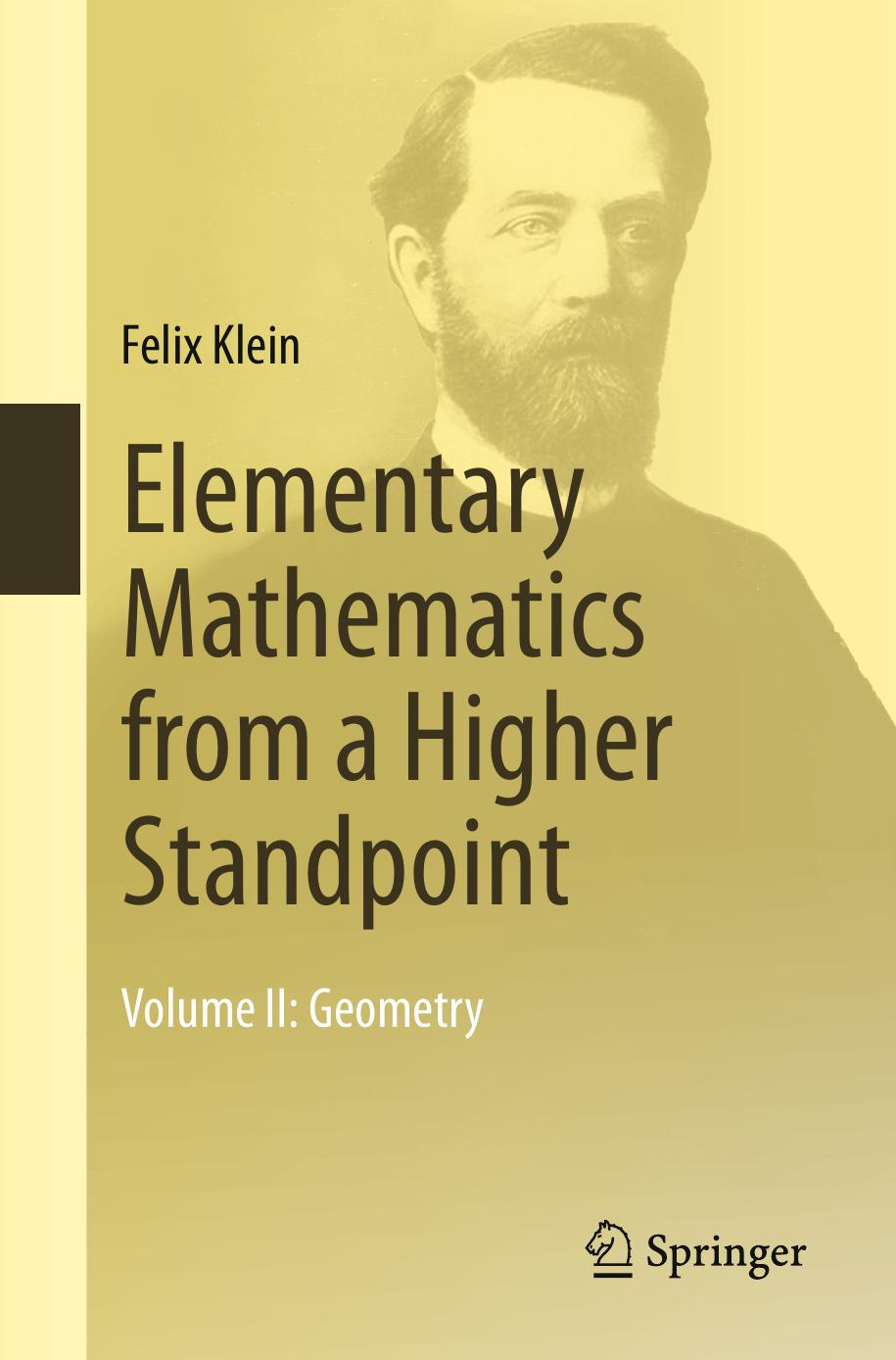 Elementary Mathematics from a Higher Standpoint Vol. II by Geometry
