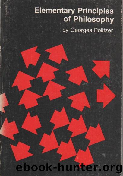 Elementary Principles of Philosophy by Georges Politzer