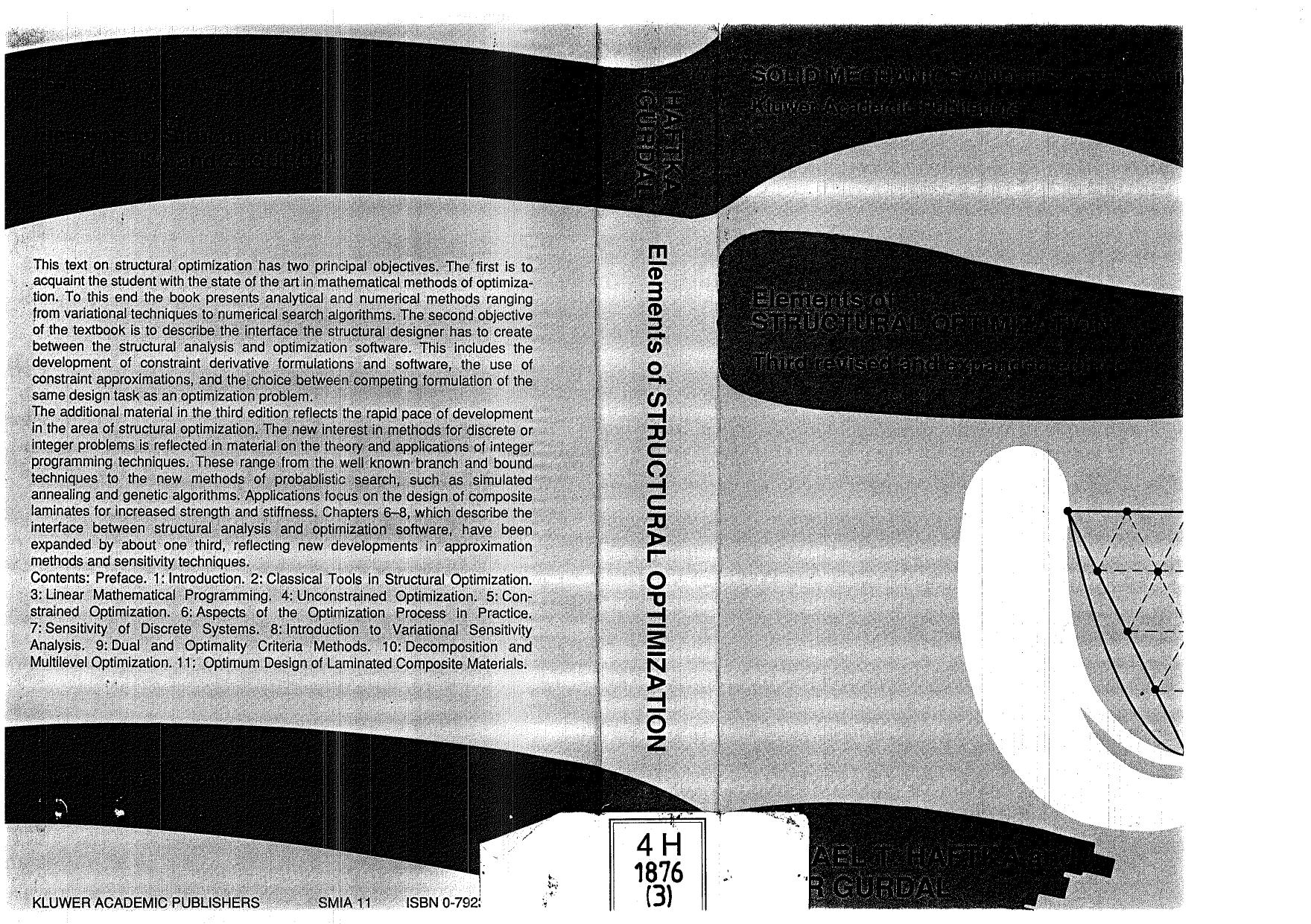 Elements of Structural Optimization by Haftka R.T. Gurdal Z