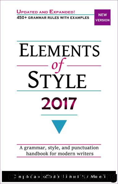 Elements of Style 2017 by Richard De A'Morelli