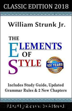 Elements of Style: Classic Edition (2018) by Richard De A'Morelli