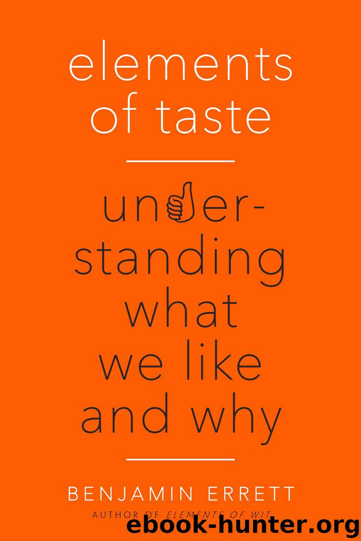 Elements of Taste by Benjamin Errett