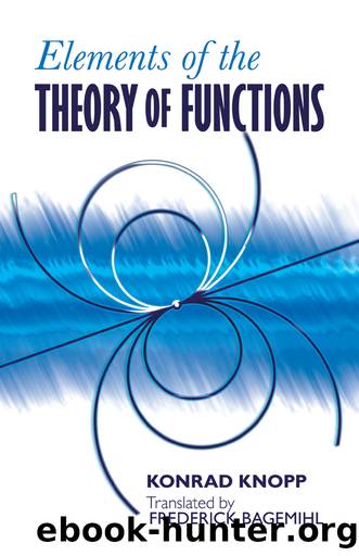 Elements of the Theory of Functions by Konrad Knopp