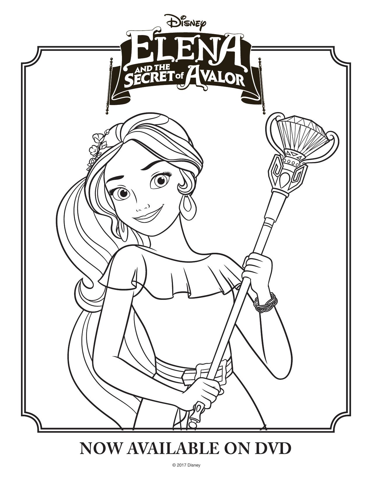 Elena And The Secret Of Avalor Activity Set Coloring by Unknown