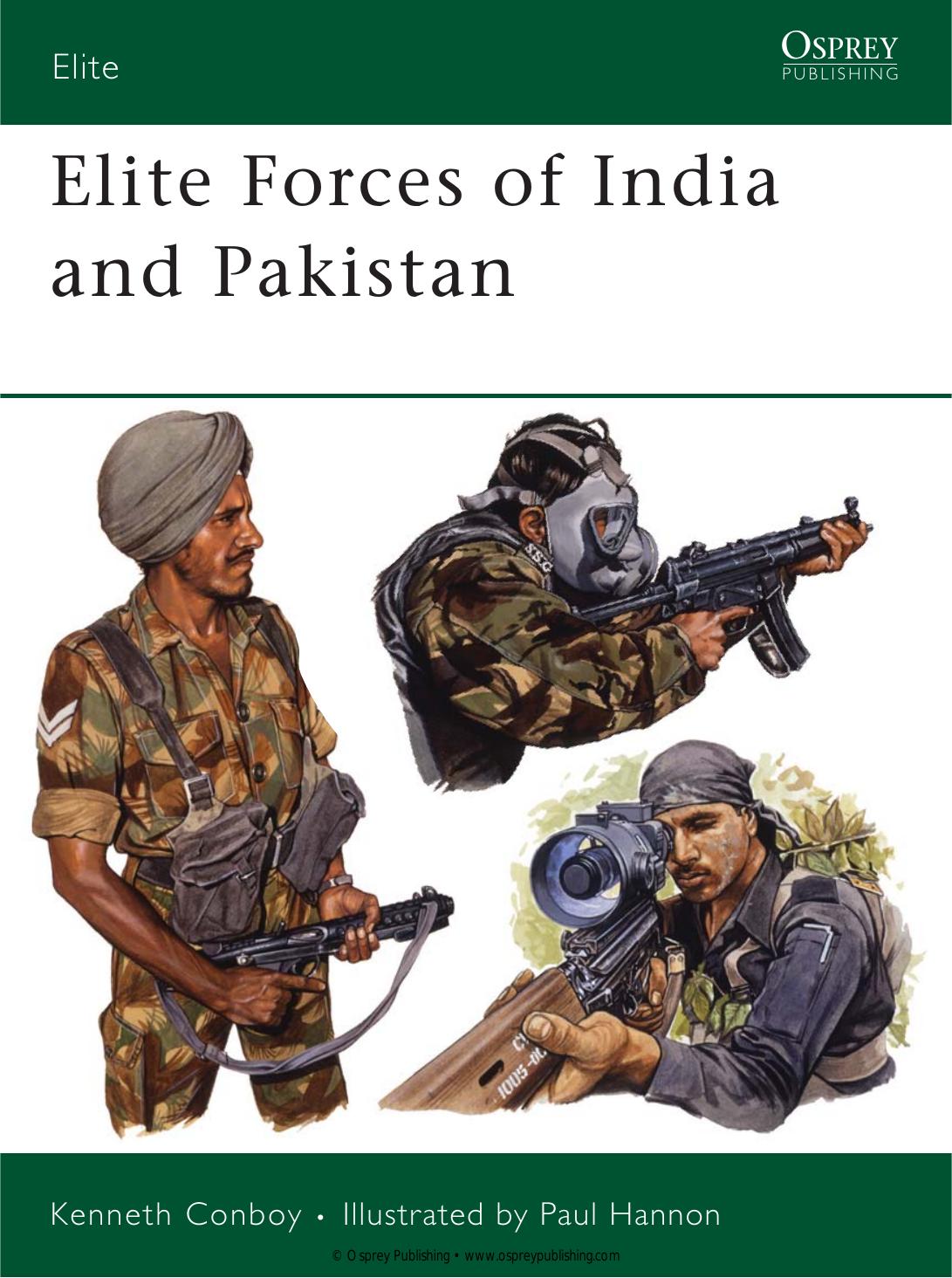 Elite Forces of India and Pakistan by Kenneth Conboy (Author) Paul Hannon (Illustrator)