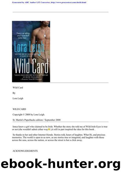 Elite Ops - 01 - Wild Card by Lora Leigh