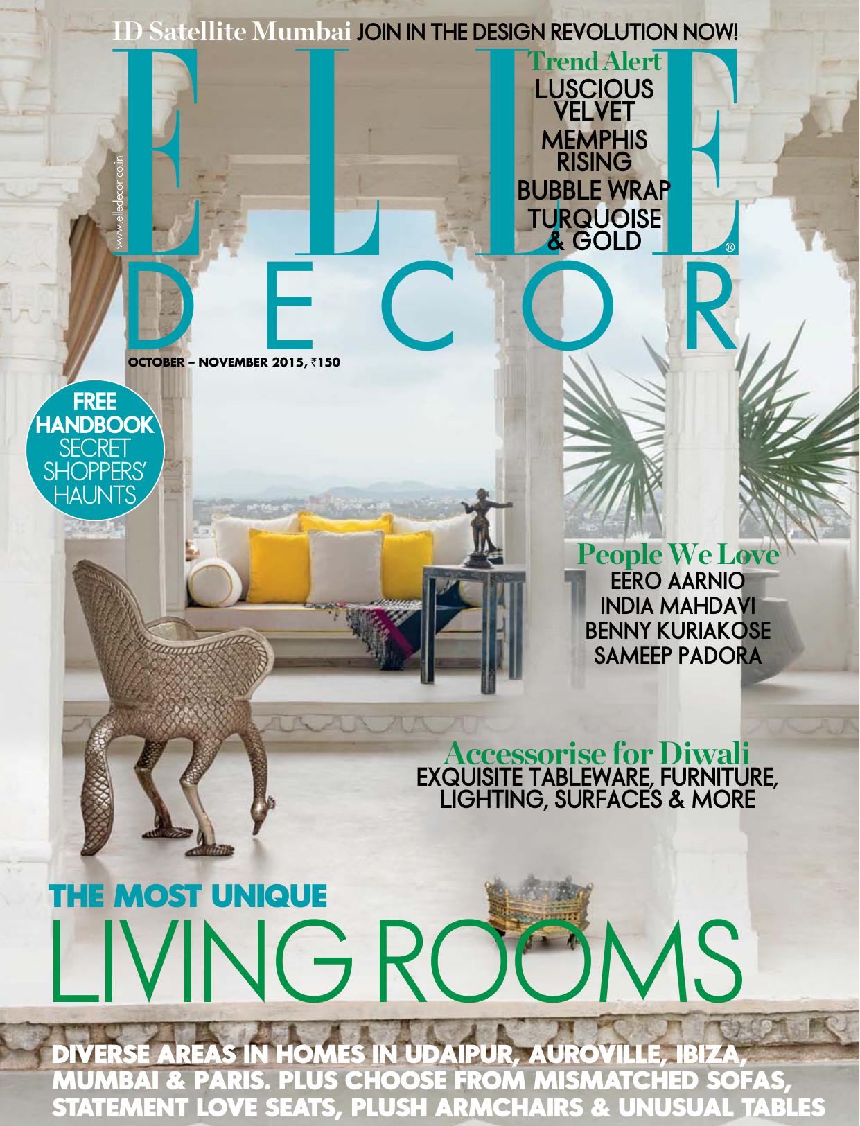 Elle Decor India - October-November 2015 by Unknow