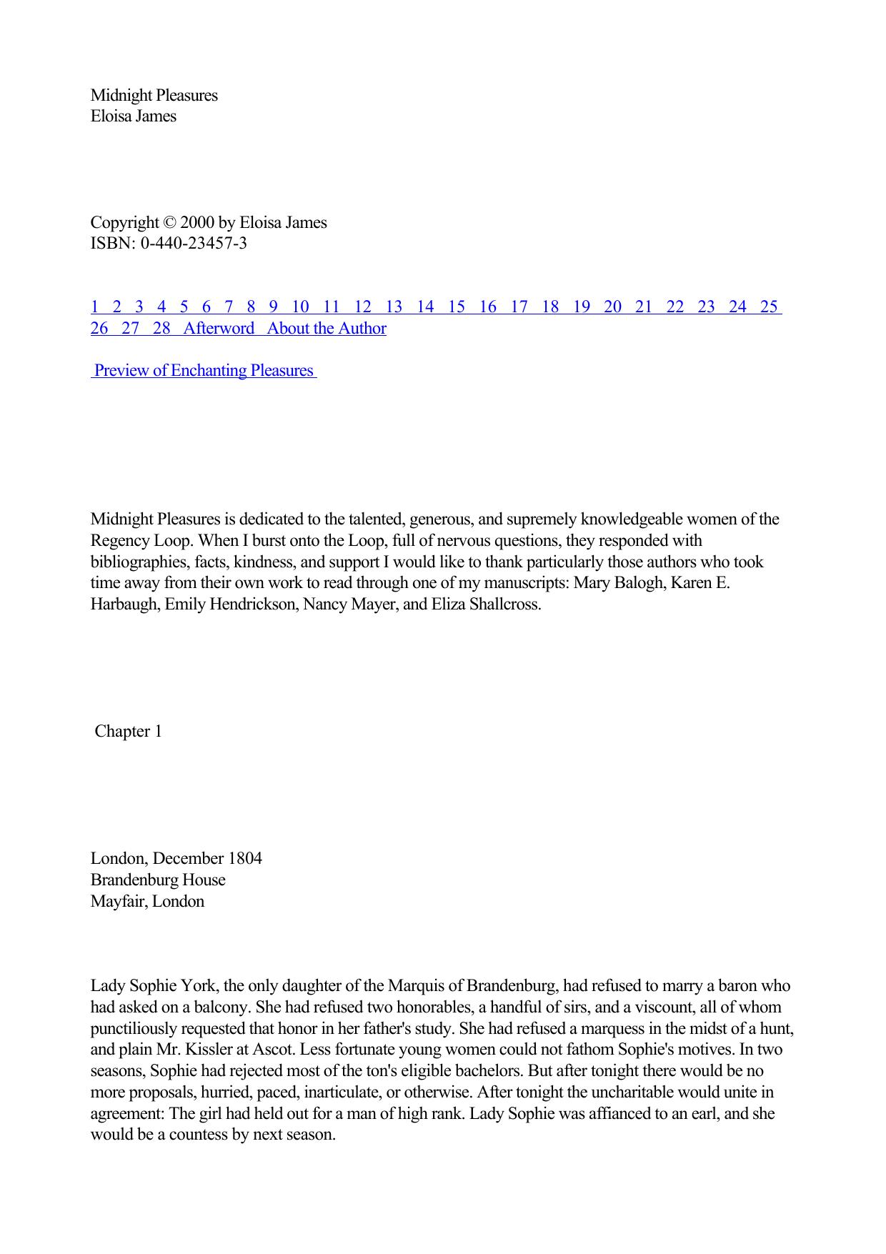 Eloisa James - Pleasures Trilogy 02 by Midnight Pleasures