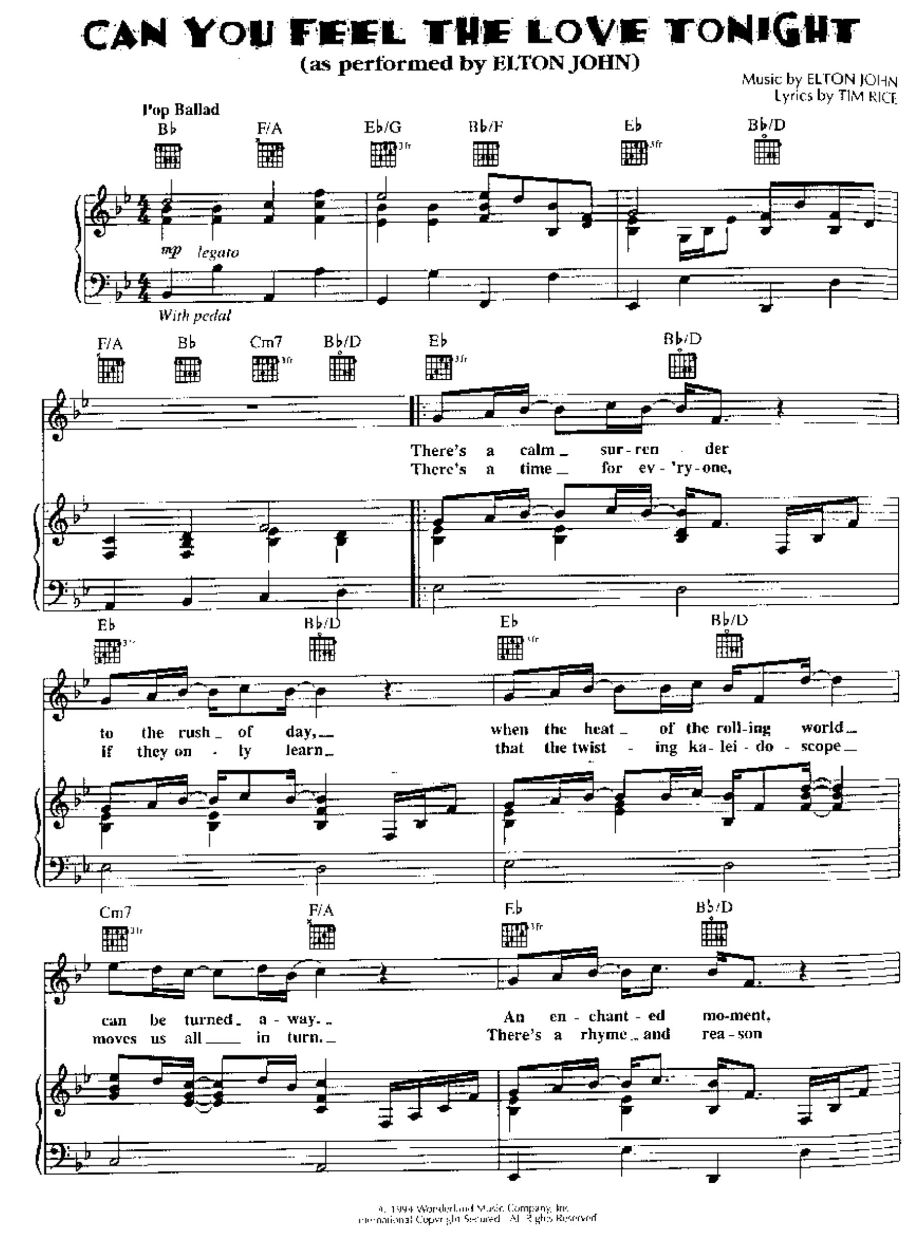 Elton John by Can You Feel The Love Tonight ver.2