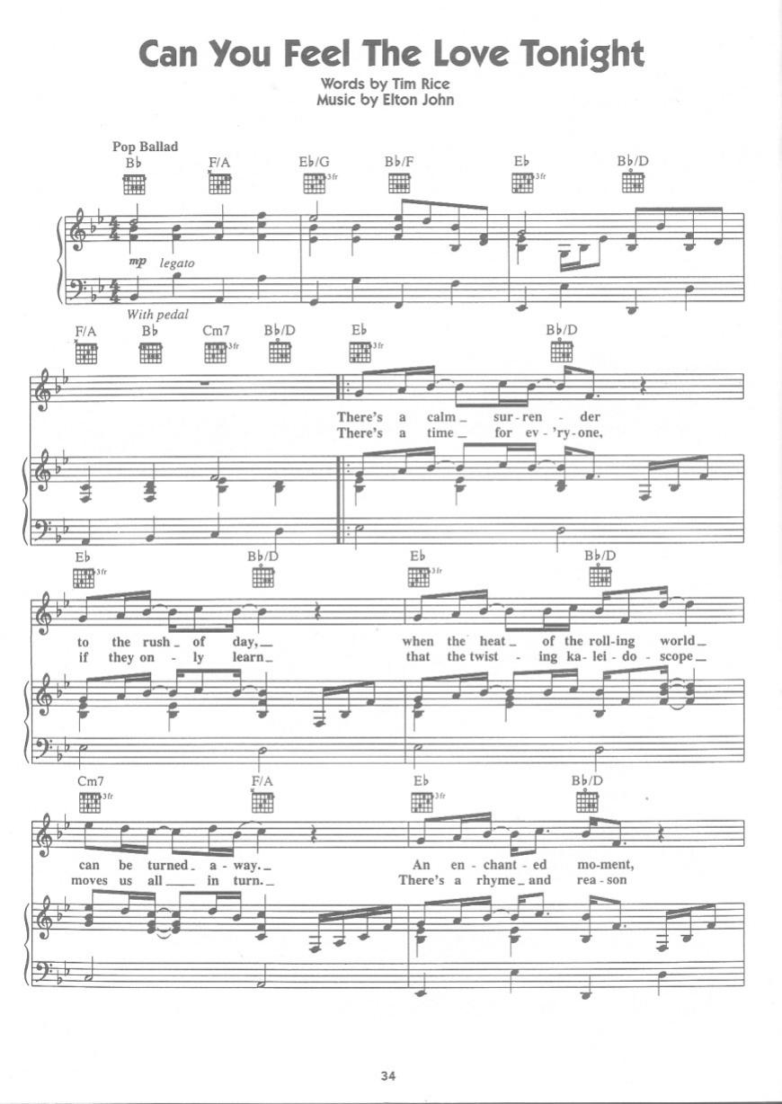 Elton John by Can You Feel The Love Tonight