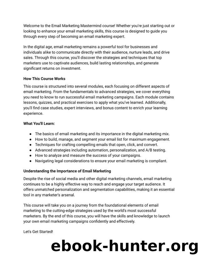 Email Marketing Mastermind by Unknown