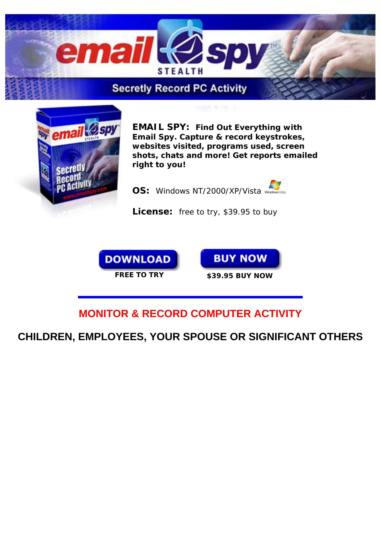 Email Spy - Computer Monitoring Software. by Best of Kuszter's Collection