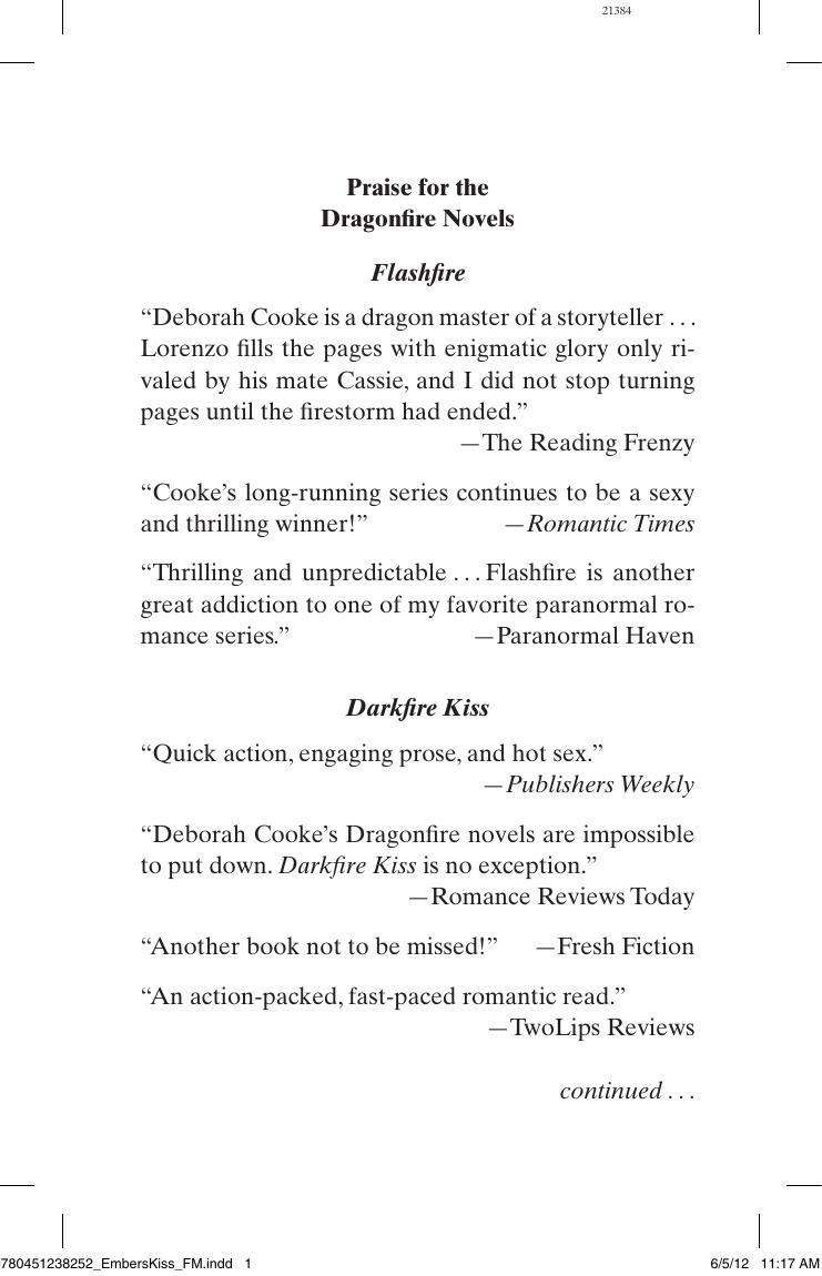 Ember's Kiss by Deborah Cooke