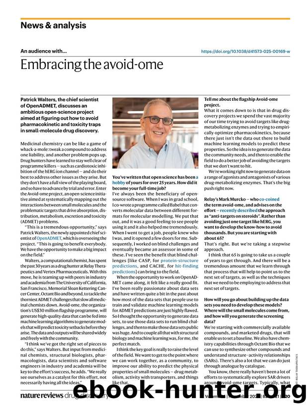 Embracing the avoid-ome by Asher Mullard