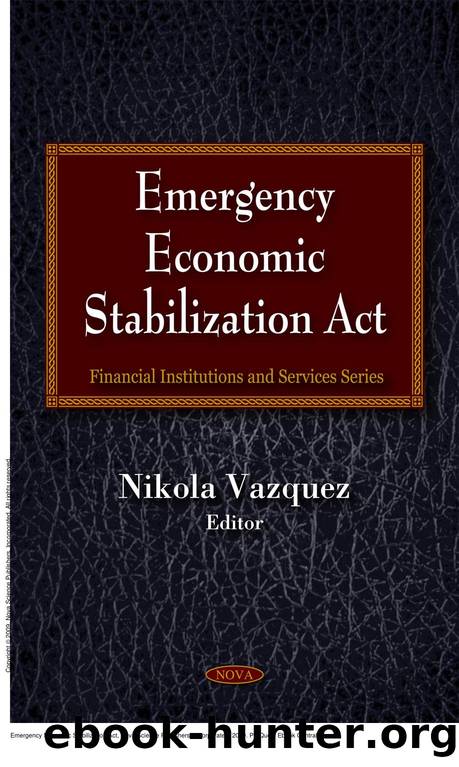 Emergency Economic Stabilization Act by Nikola Vazquez
