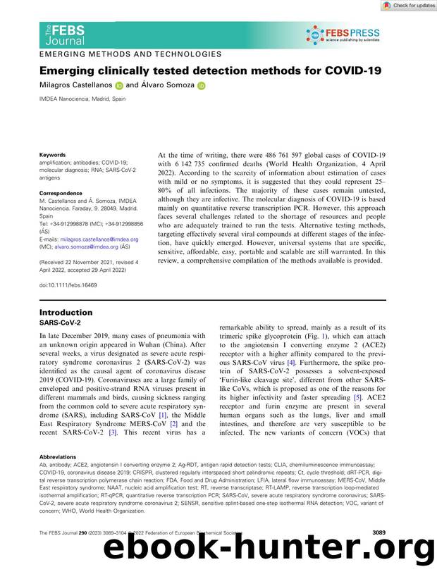 Emerging clinically tested detection methods for COVIDâ19 by Unknown