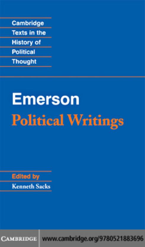 Emerson: Political Writings (Cambridge Texts in the History of Political Thought) by Kenneth S. Sacks