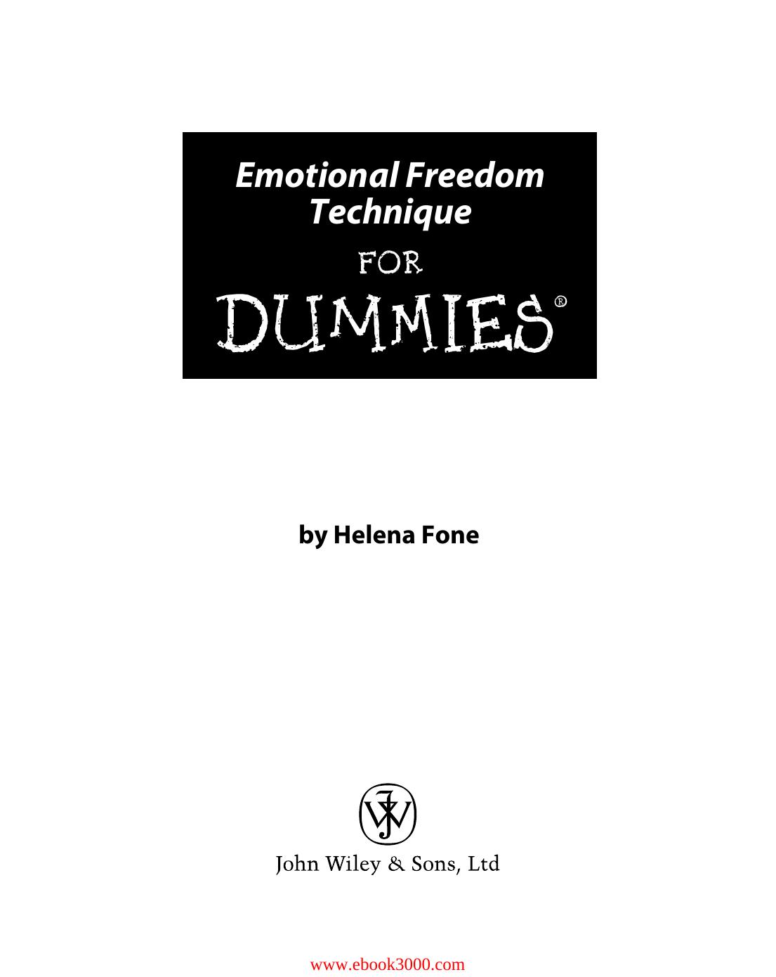 Emotional Freedom Technique For Dummies by Unknow