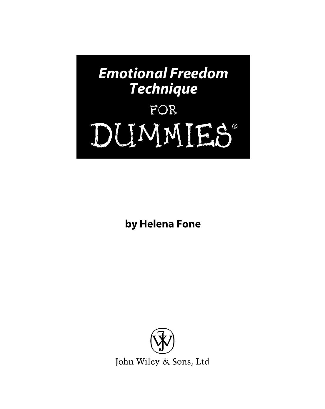 Emotional Freedom Technique fro Dummies by Helena Fone