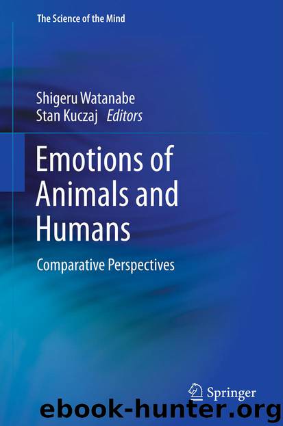Emotions of Animals and Humans by Shigeru Watanabe & Stan Kuczaj