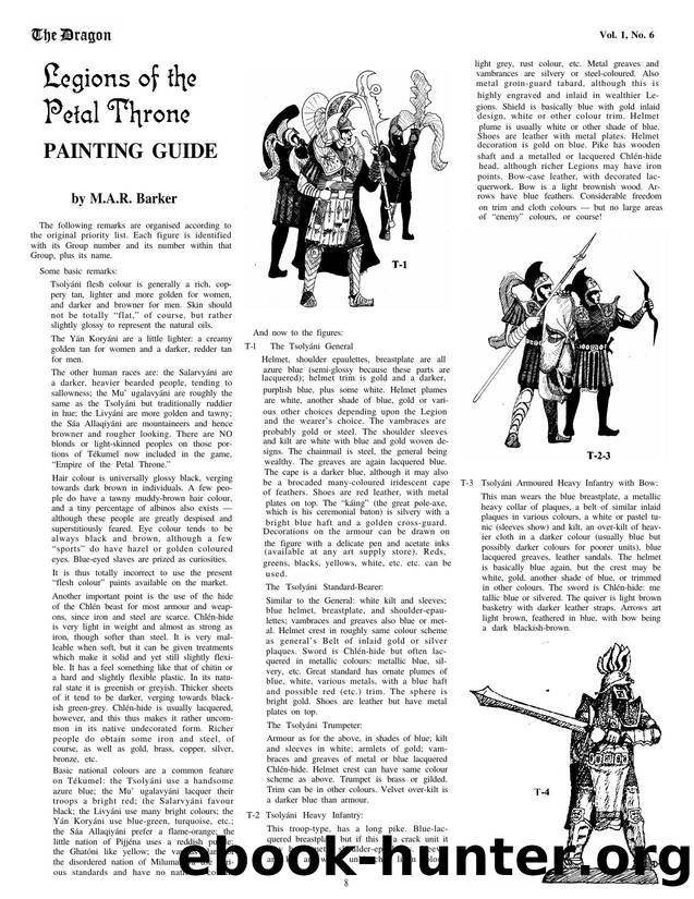 Empire of the Petal Throne Legions of the Petal Throne Painting Guide by Unknown
