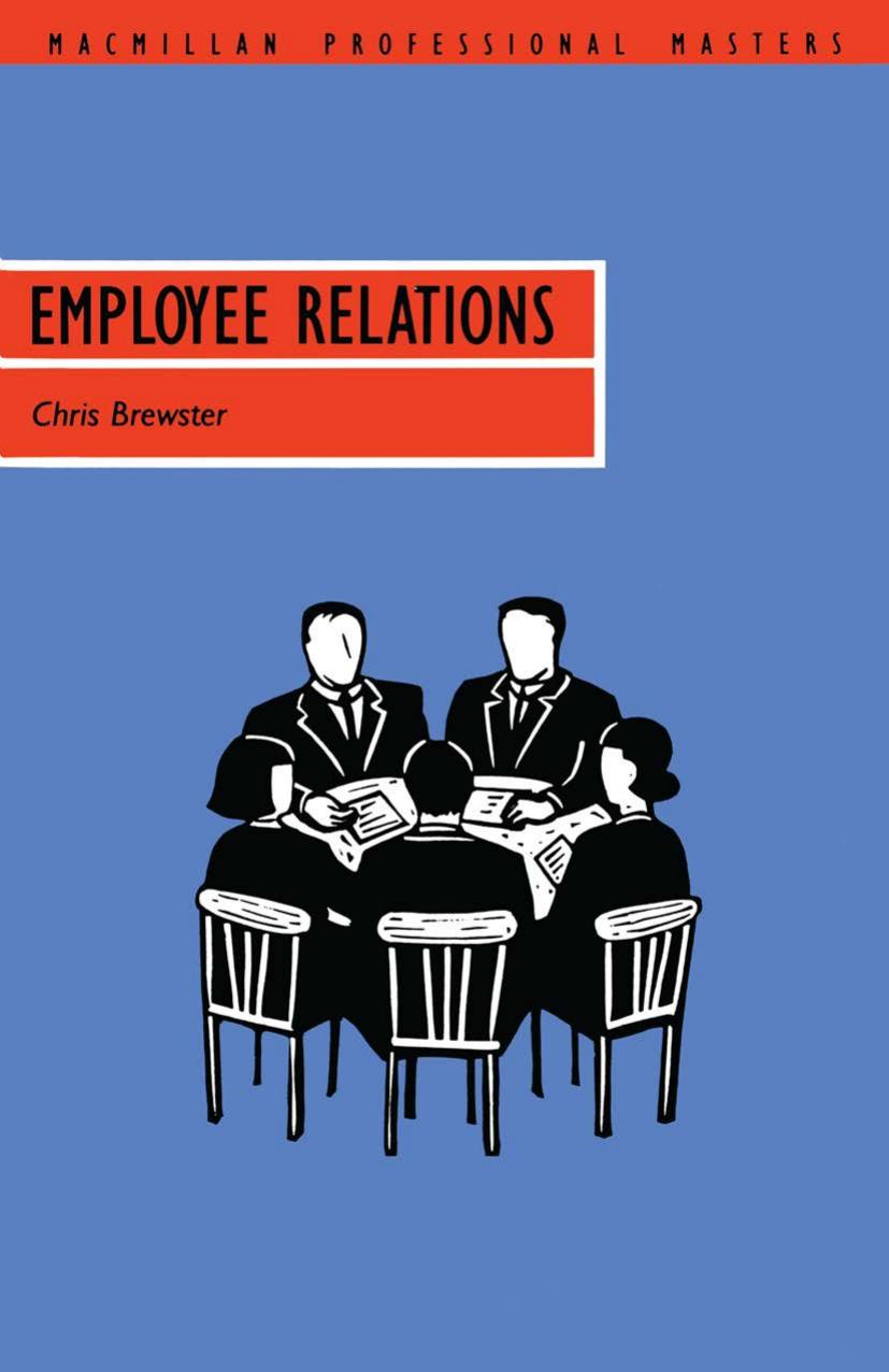 Employee Relations by Chris Brewster (auth.)