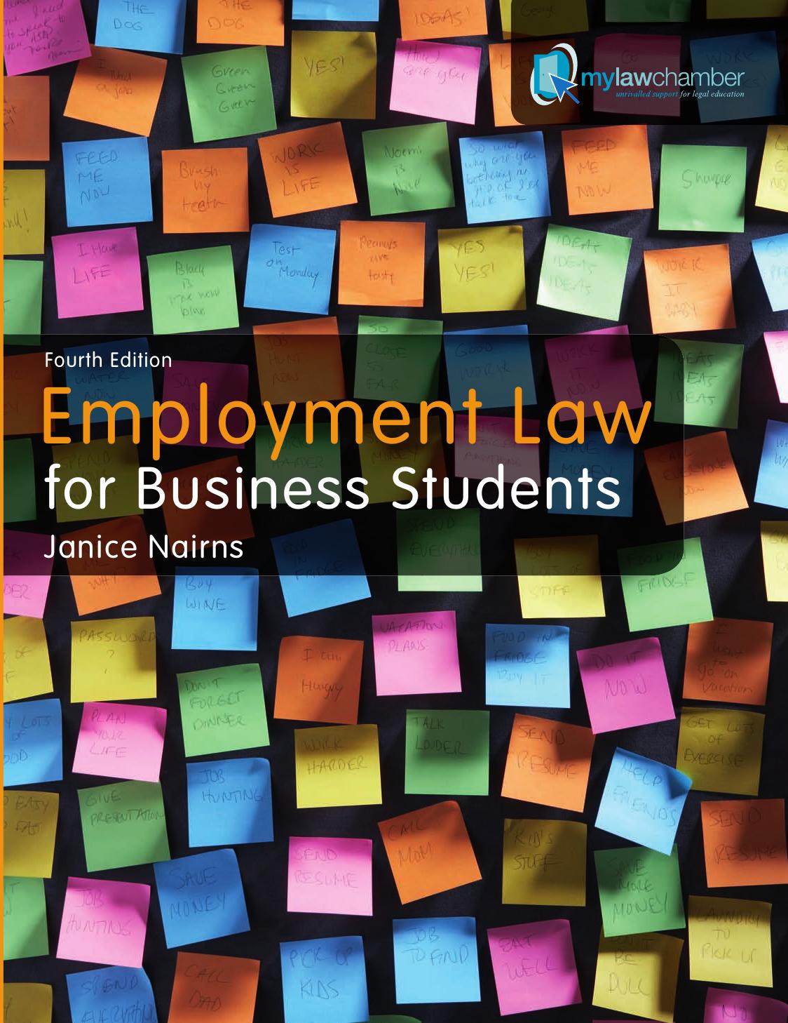 Employment Law for Business Students by Janice Nairns