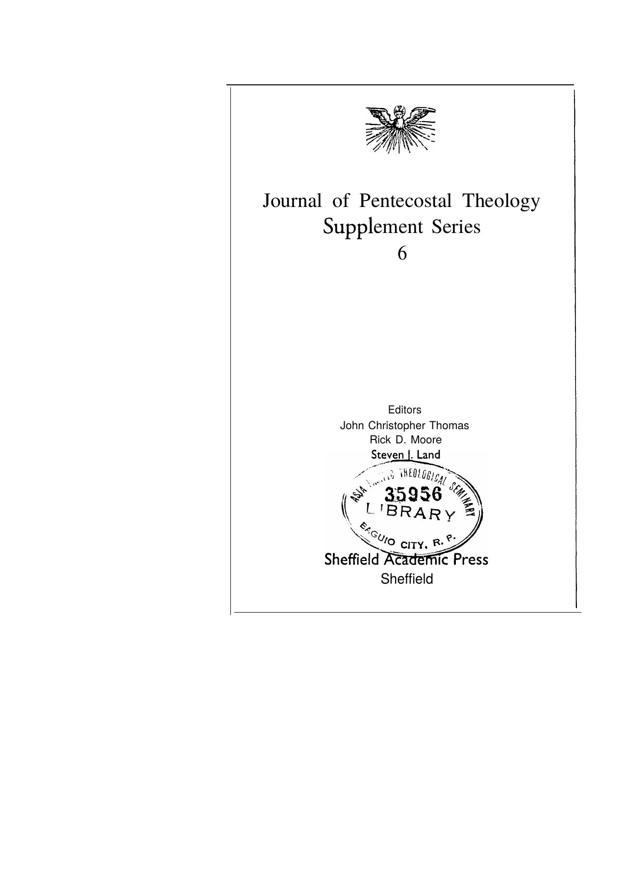 Empowered for Witness: The Spirit in Luke-Acts by Robert P. Menzies