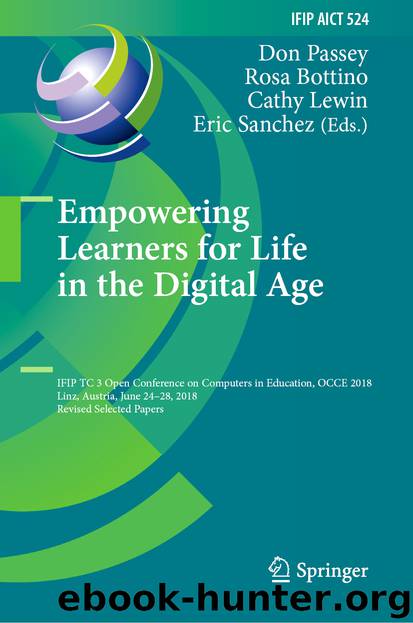 Empowering Learners for Life in the Digital Age by Don Passey & Rosa Bottino & Cathy Lewin & Eric Sanchez