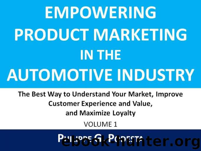 Empowering Product Marketing In The Automotive Industry: The Best Way To Understand Your Market, Improve Customer Experience And Value, And Maximize Loyalty by Podesta Philippe