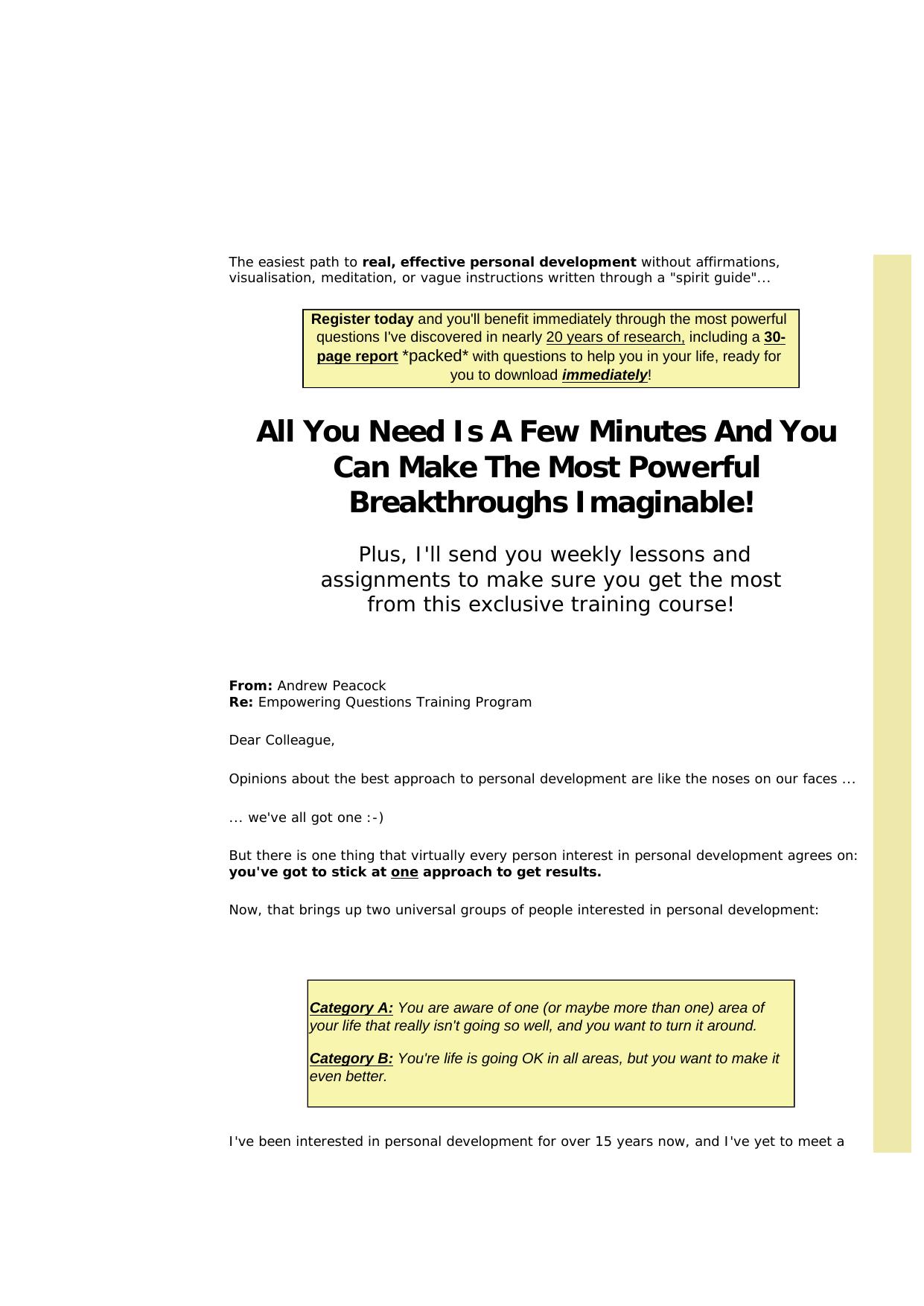 Empowering Questions. by Best of Kuszter's Collection