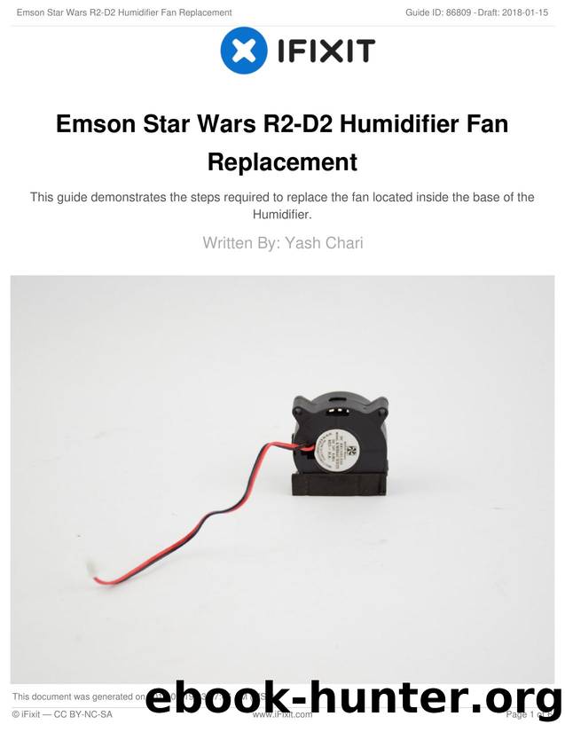 Emson Star Wars R2-D2 Humidifier Fan Replacement by Unknown