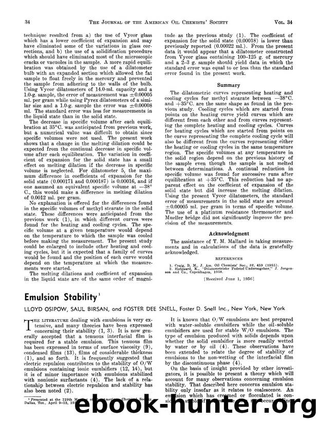 Emulsion stability by Unknown