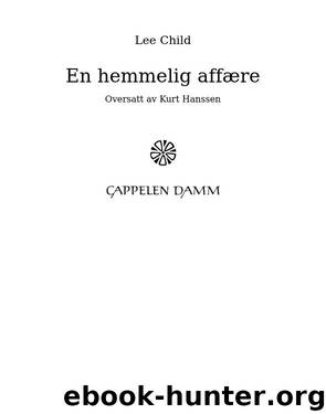 En hemmelig affære by Lee Child