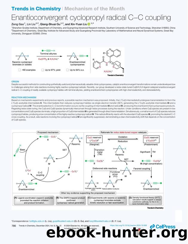 Enantioconvergent cyclopropyl radical C-C coupling by Zeng Gao & Lin Liu & Qiang-Shuai Gu & Xin-Yuan Liu
