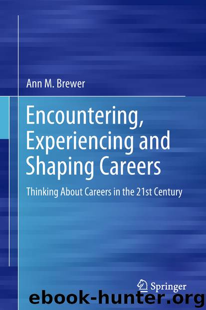 Encountering, Experiencing and Shaping Careers by Ann M. Brewer