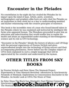 Encounters in the Pleiades by Preston Nichols