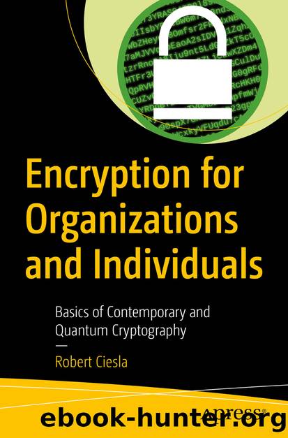 Encryption for Organizations and Individuals by Robert Ciesla