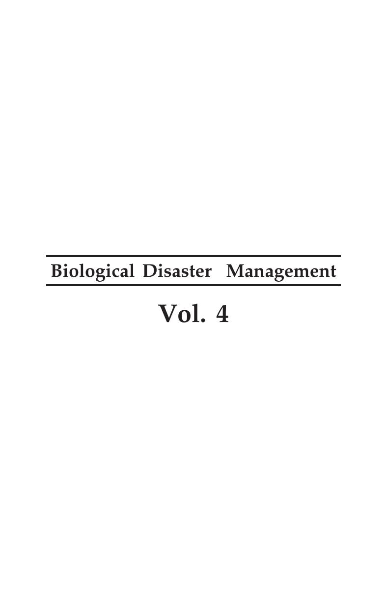 Encyclopaedia of Biological Disaster Management: vol. 4. Public Health, Trauma and Biological Disaster Management by Ranjeet Kumar Singh Kumari Swarnim