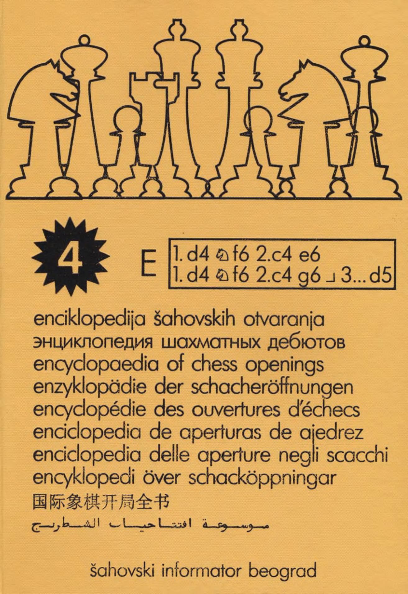 Encyclopaedia of Chess Openings E/4th Edition by Zdenko Krnic