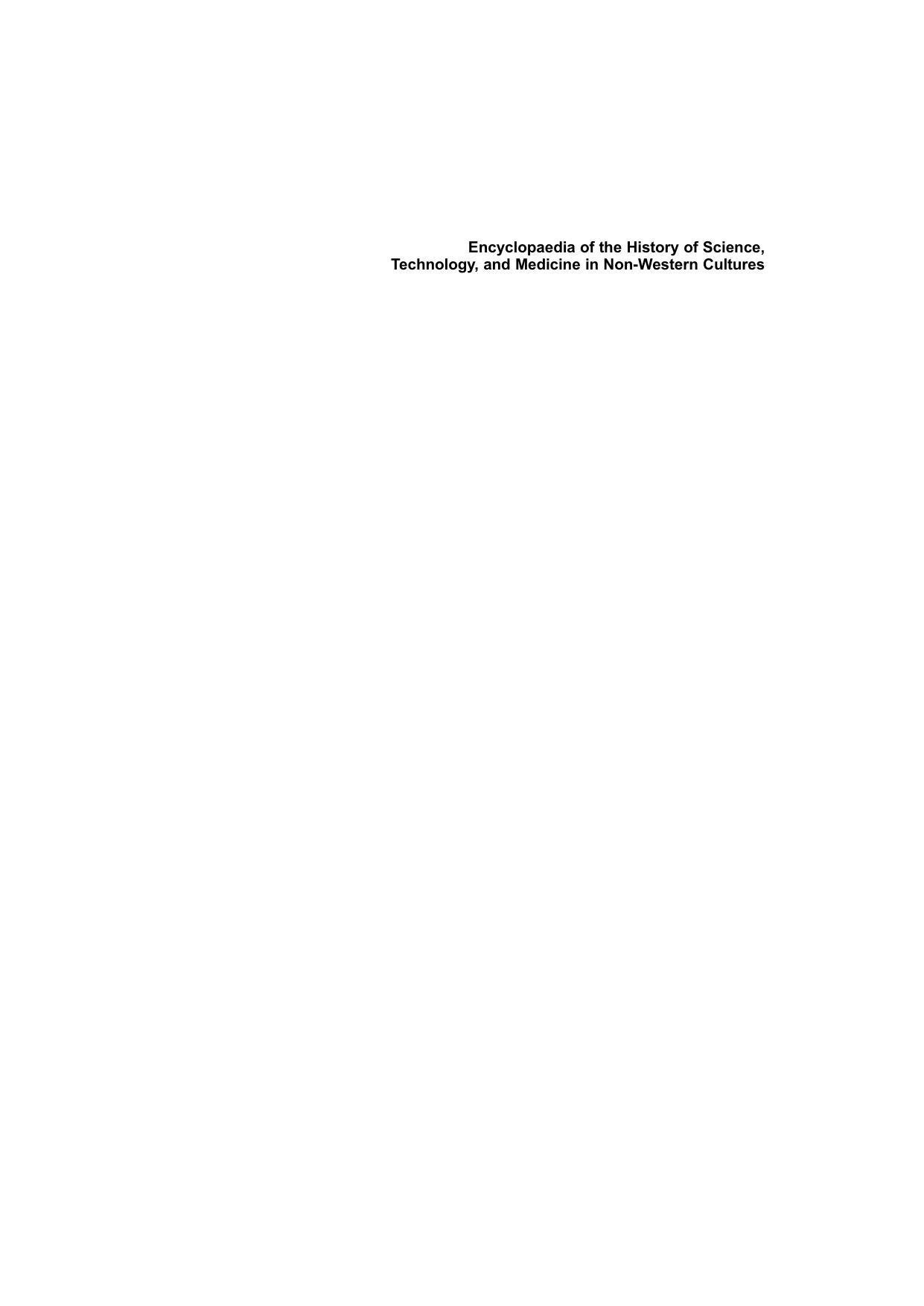 Encyclopaedia of the History of Science, Technology, and Medicine in Non-Western Cultures by Sr. Barbara E. Reynolds (auth.) Helaine Selin (eds.)