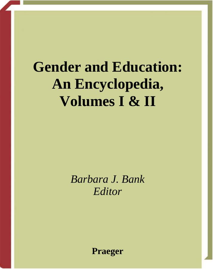Encyclopedia Of Gender And Education by Unknown