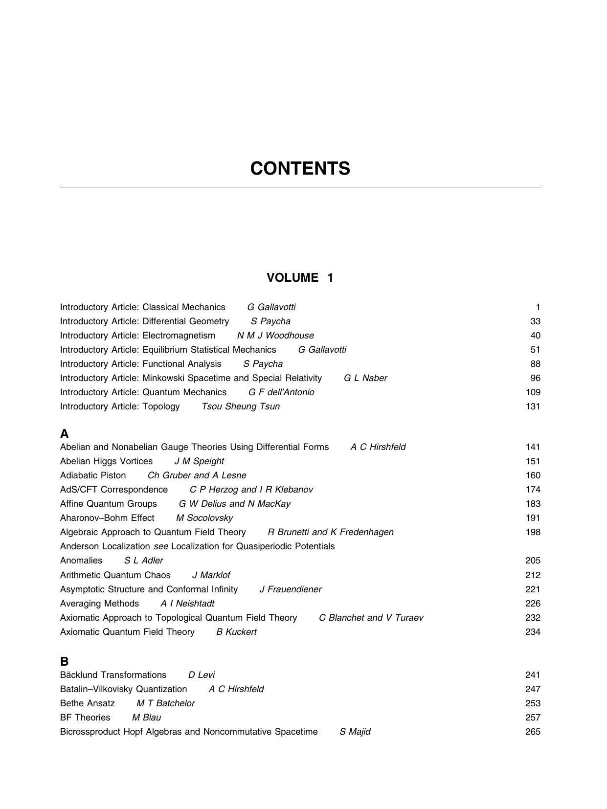 Encyclopedia Of Mathematical Physics by Francoise Naber