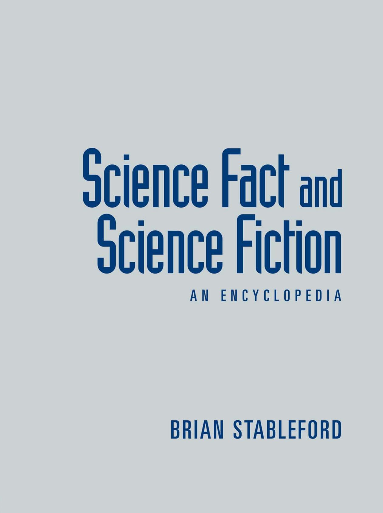 Encyclopedia Of Science Fact And Science Fiction by Unknown